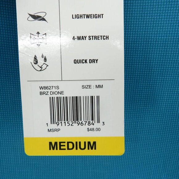 Zeroxposur Mens Lightweight Quick Dry Stretch Shirt Medium Blue NWT $48 - Picture 4 of 4